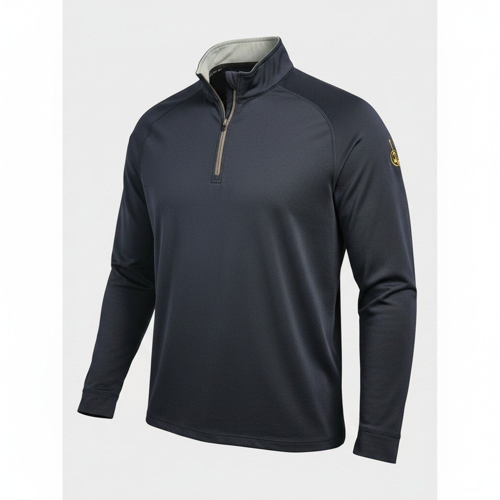 Swannies Golf Quarter Zip Pullover Men's XL Navy Performance Stretch Mock Neck